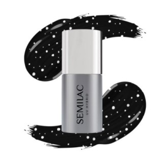 T19 Top coat Semilac Top No Wipe White Sprinkles 7ml
