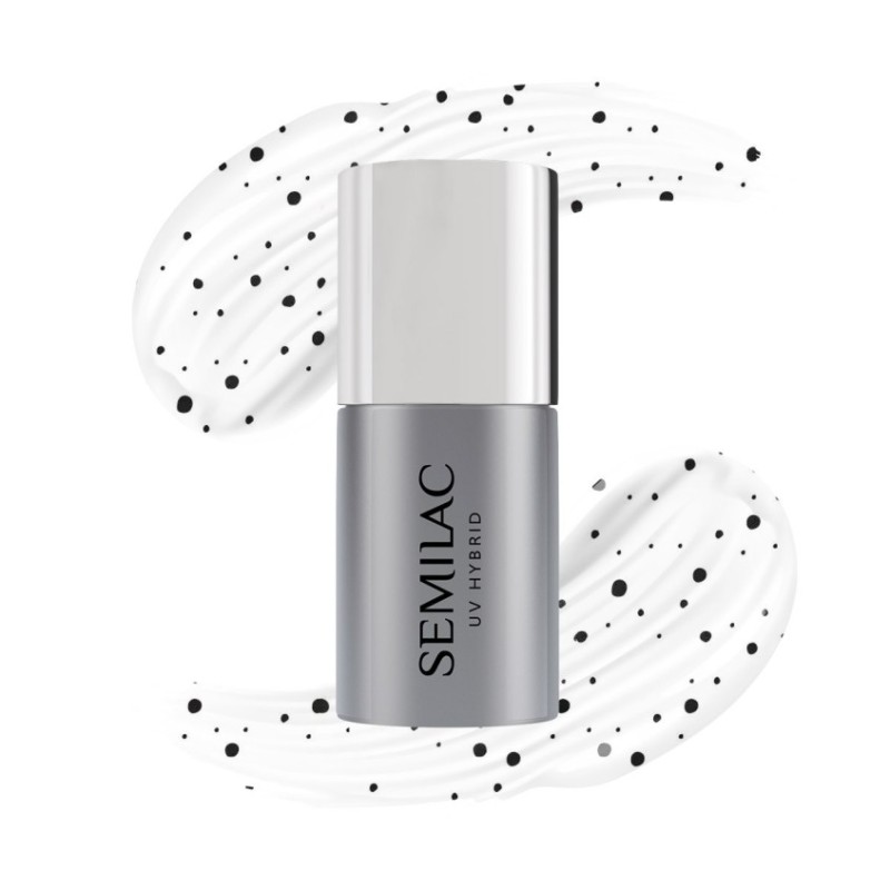 T20 Top coat Semilac Top No Wipe Black Sprinkles 7ml