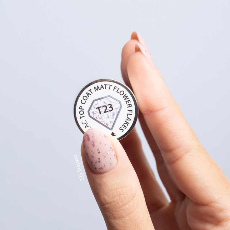 T23 Semilac Top mat Flower Flakes 7 ml